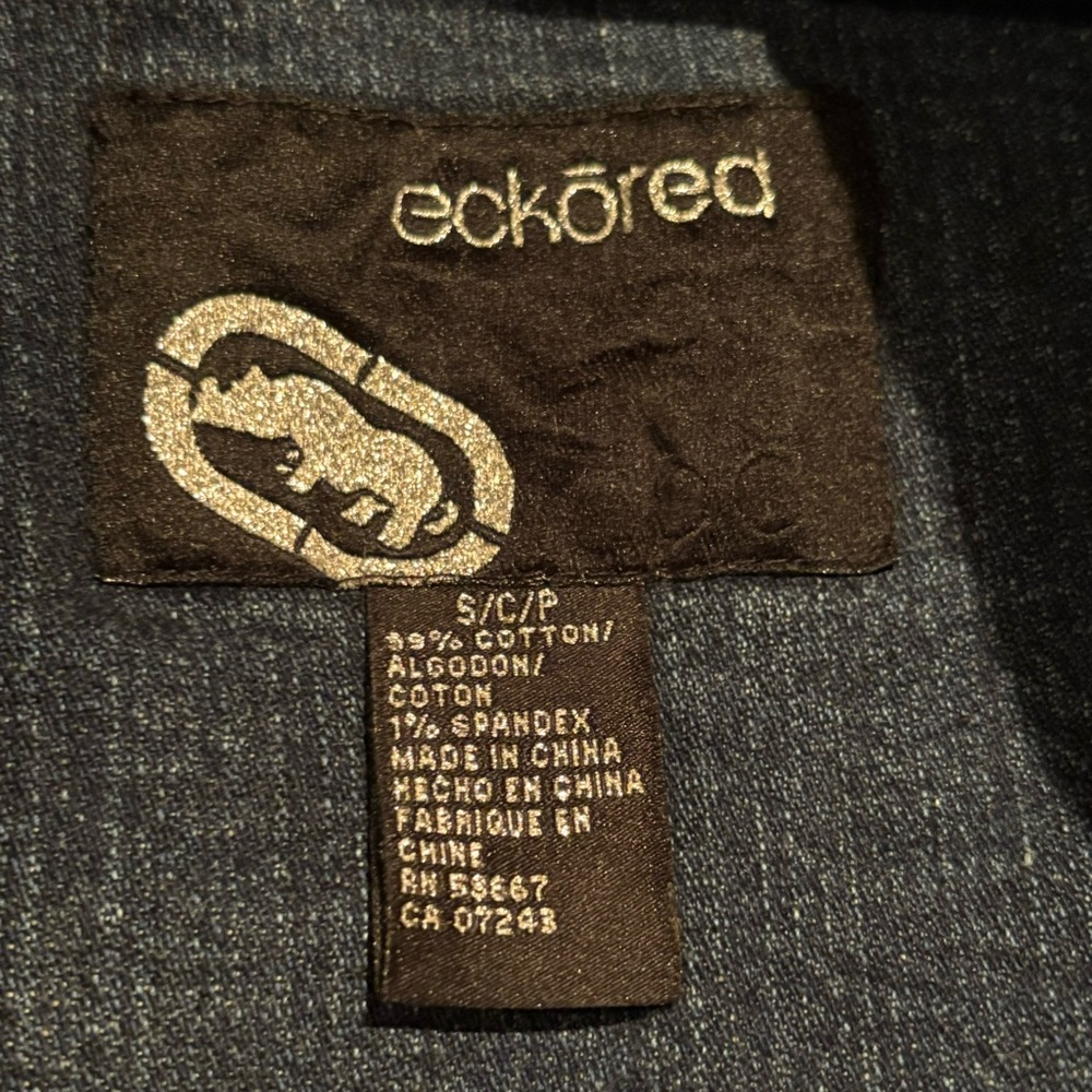 Ecko Red embroidered denim jacket - Picture 3 of 5